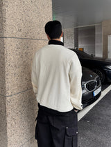  waffle track zip-up