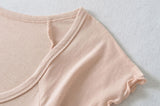 Evania Button Slim T-shirt