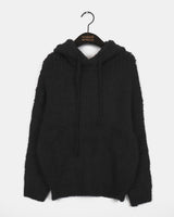 Sobel Alpaca Loose Fit Hoodie Knitwear