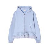  layerd ruffle hoodie_sky blue