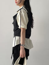 Draw Strap Nylon Bustier