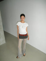 LAYERED MICRO SKIRT - CHARCOAL