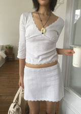 PINTER LACE PUNCHING TOP (2color)