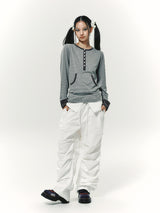 TUCK PANTS WHITE