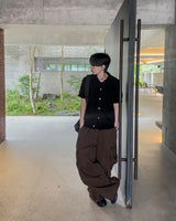 Tiban Cable Knit Short‑Sleeve Cardigan
