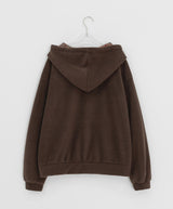 Kistilo Check Half Zip-Up Fleece Hoodie