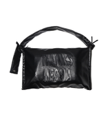 LEATHER TRANSFOAM BAG-BLACK