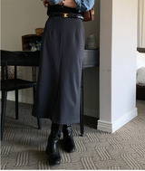 Lavin Simple Slit Long Skirt / 4 colors