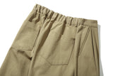Structured Long Balloon Pants (Deep Beige)