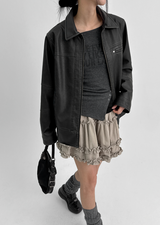 [MADE] Cuda Washing Leather Jacket