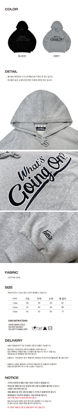 What's Going On フーディー [ BLACK / GREY ]