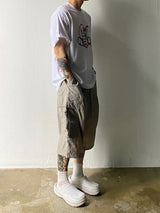 Metal Nylon Cargo Half Pants 3C