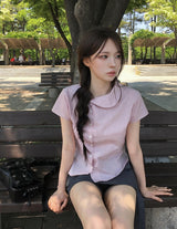 Micon Ribbon Strap Mini Skirt Pants
