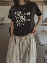 オフラインコットン半袖Tシャツ