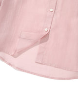 Women’s Sheer Oversized Shirt Light Pink