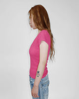 ソフト リブ Vネック Tシャツ