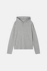 No.1484 フードボタンTシャツ (4color)
