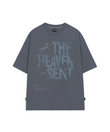 ヘブンセントスターホースグラフィックオーバーフィットTシャツ - マグネットグレー