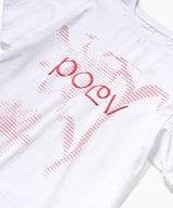 Flower Letter Oversized T-Shirt - White