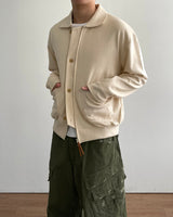 Milt Crop Knit Zip-Up