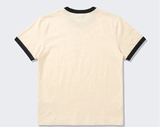 Essential Standard Short Sleeve Ringer T-shirt Red Heart Cream