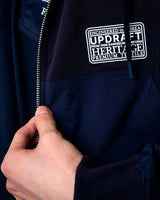 [UPDRAFT] ナイロンミックスコットンジップアップ ネイビー