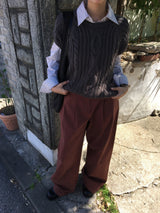 Hush Twist Half Knit (4color)