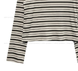 Pouch Multi Stripe One-Shoulder Long Sleeve