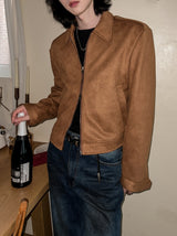 Clun Epaulette Suede Jacket