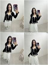 Lily Lace Sleeveless Cardigan Two-Piece Set