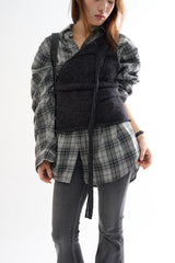 Sophie layer wool wrap top