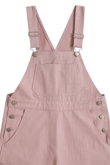 Kookeesee スラブコットンオーバーオール (Light pink)