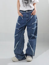 (UNISEX) トルネードデッキワイドデニムパンツ