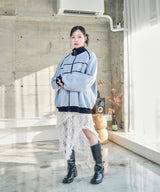 UNISEX パイピングトラックジャケット ブルー