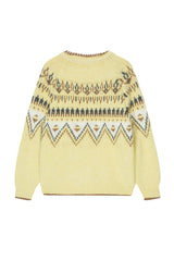 Atelier Jacquard Knit Cardigan [Lemon]