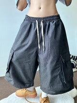 Nedi Cotton Multi Pocket Cargo Bermuda Shorts 2color