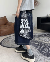 Foen Stitch Bermuda Denim Pants