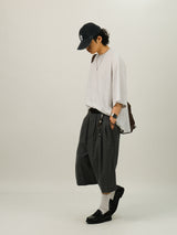 WEE Pin-tuck Stripe Bermuda Slacks