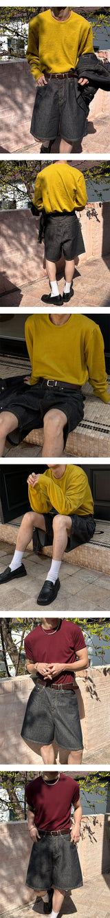[S/S] ノンペイドバミューダパンツ