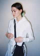 Wave Pearl Satin Scrunchie_Light Green