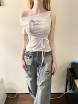 1294. Ribbon multy way T (4color)