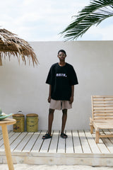 ピクセルピン二ット1/2ボックスtシャツ
