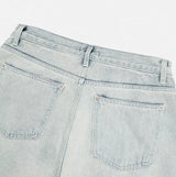 デルフ アイスウォッシュ ワイド デニム パンツ