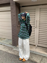 スラブピンタックワイドジーンズ (3C)