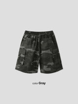 Camo Pocket Cargo Bermuda Shorts 2COLOR
