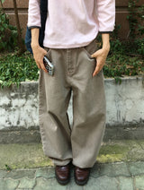 Gamma Stitch Point Balloon Wide Pants
