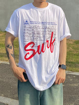 サーフレタリングハーフTシャツ 2C