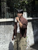 Mile cropped long-sleeve shirt