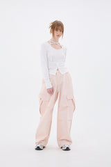 LUNA WIDE PANTS / PINK