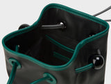 BAZAS bucket leather bag / Matte Black